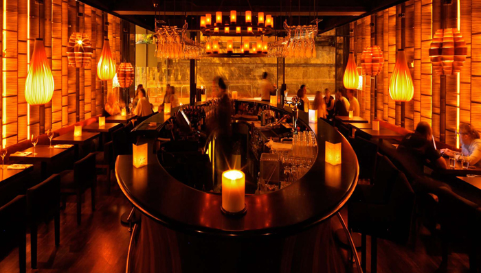 The bar at Tivo, one of our venues for the opening night